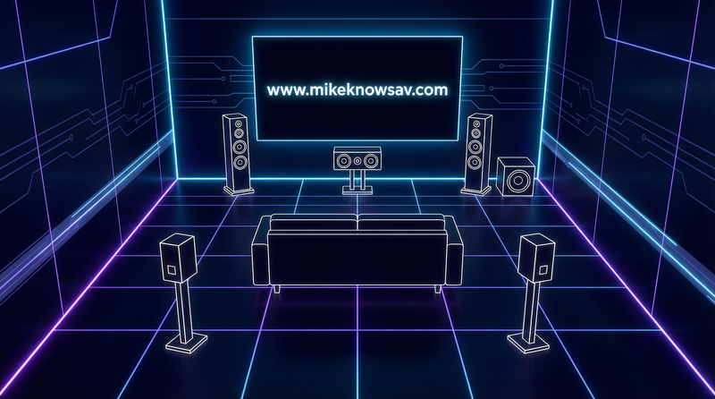 5.1 surround sound speaker placement diagram for Arizona home theater installation