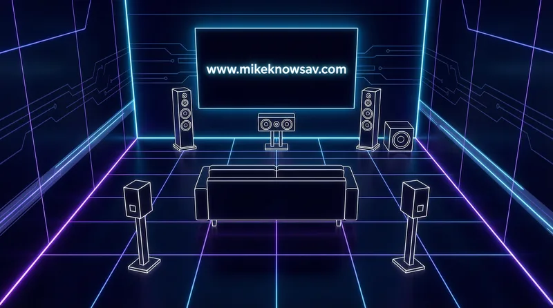 5.1 surround sound speaker placement diagram for Arizona home theater installation