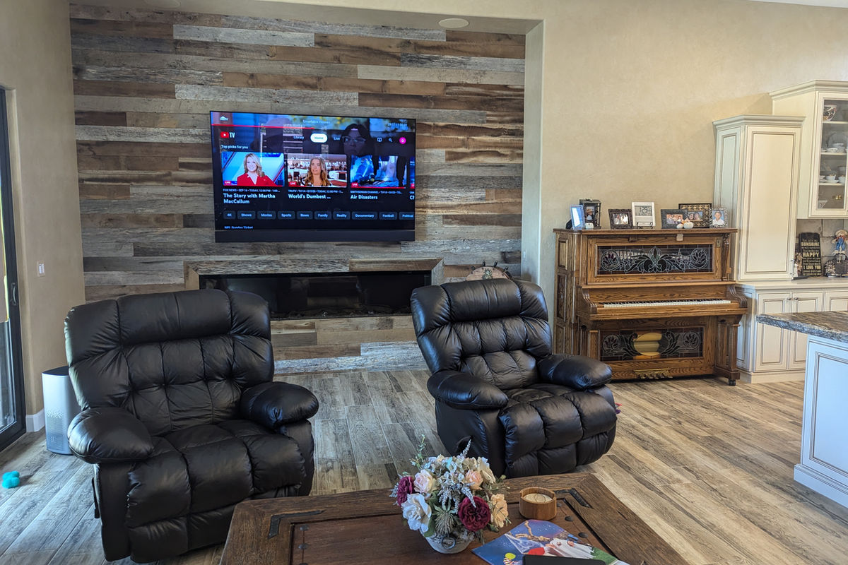 Custom home theater room Paradise Valley Arizona - designed for architectural integration