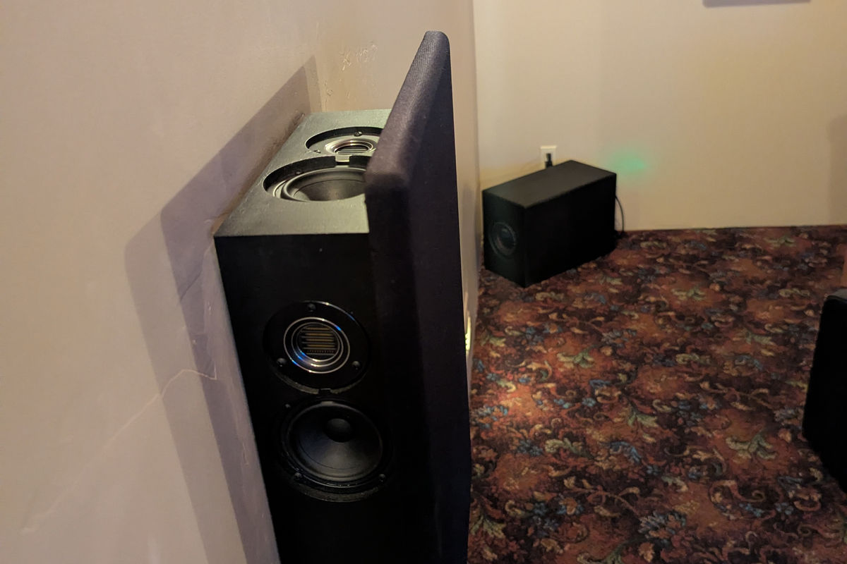 Custom dual-firing surround speaker - diffuse surround field home theater Arizona
