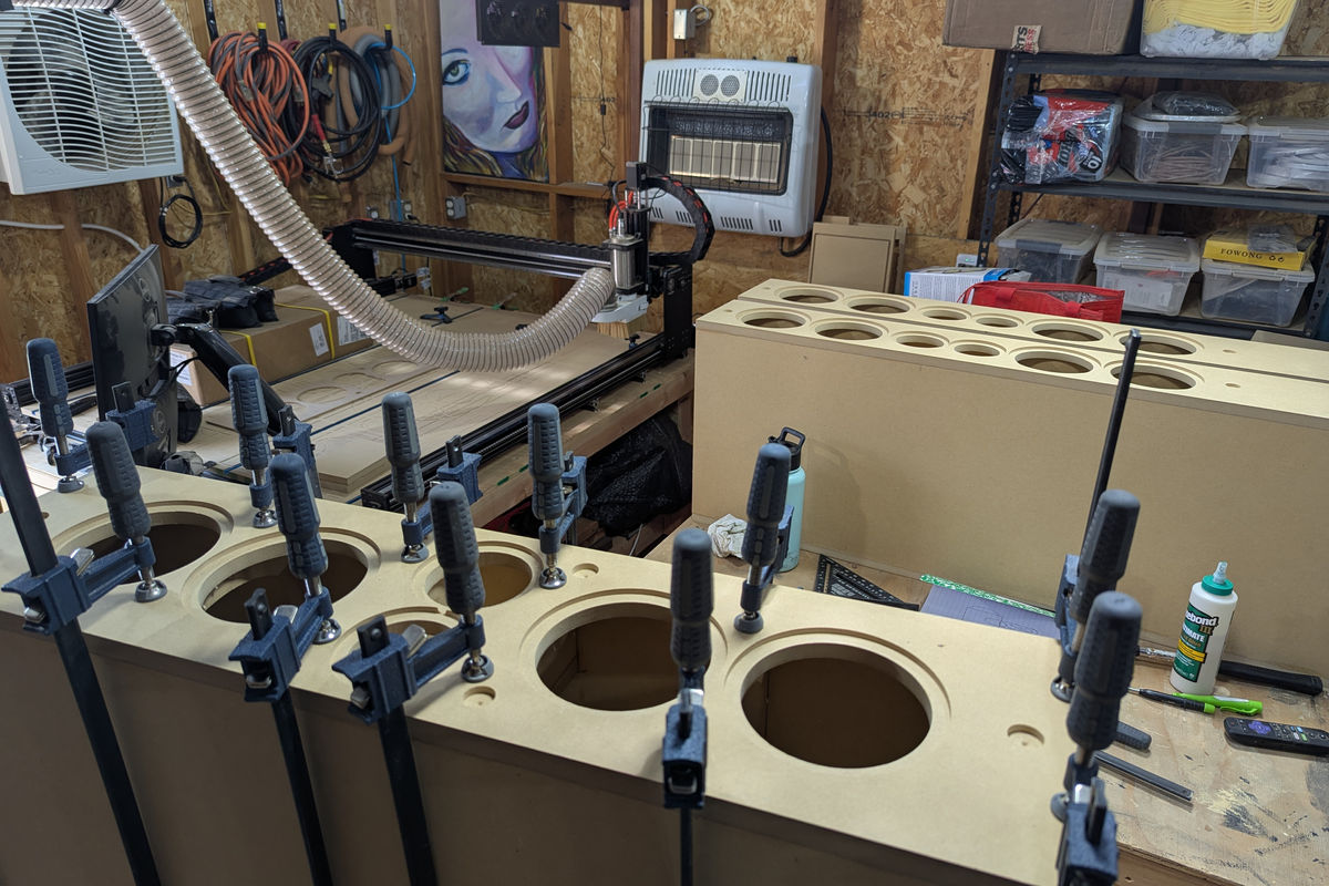 Custom speaker assembly Arizona workshop - cabinet construction and driver integration
