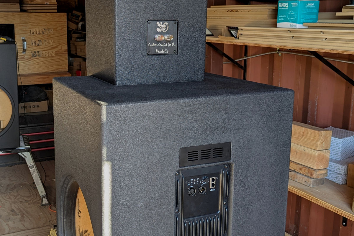 Finished custom handcrafted speaker Arizona - WubWub Audio home theater